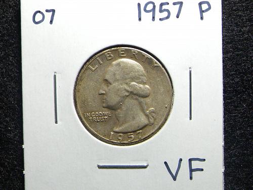 1957 P Washington Quarter