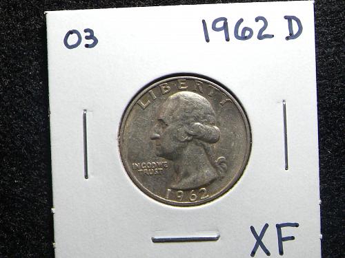 1962 D Washington Quarter