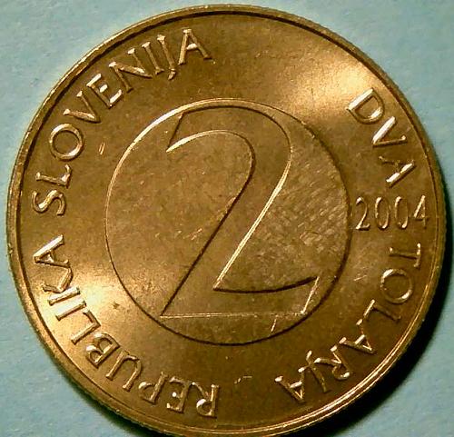 2004 Slovenia 2 tolarja, V1P5R5