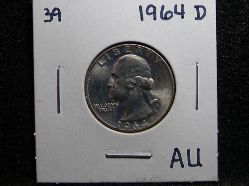 1964 D Washington Quarter