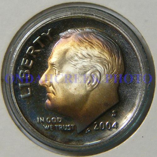 2004-S Silver Roosevelt Dime Beautiful Toned Proof