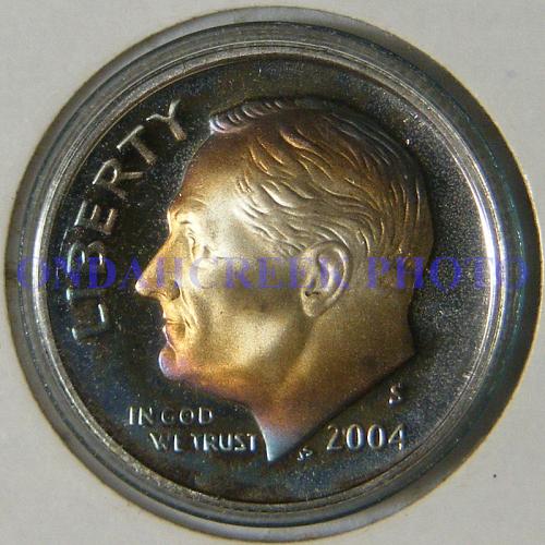 2004-S Silver Roosevelt Dime Beautiful Toned Proof