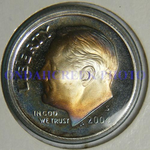2004-S Silver Roosevelt Dime Beautiful Toned Proof