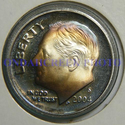 2004-S Silver Roosevelt Dime Beautiful Toned Proof