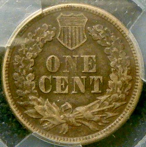 1864 Indian Head Cent Copper-Nickel Oak Wreath With Shield B-1