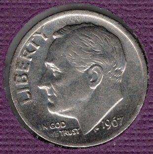 1967p Roosevelt Dime (SMS) - #3