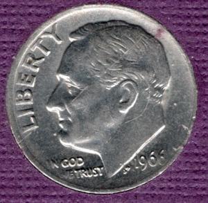 1966p SMS Roosevelt Dime #3