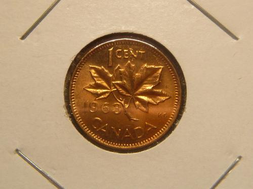 CANADA 1963 ONE CENT