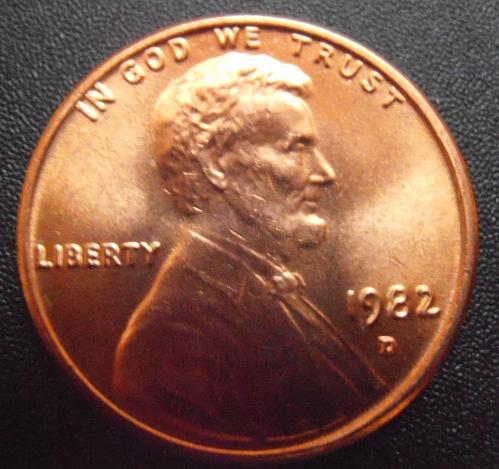 1982 D BU Bronze Lincoln Cent