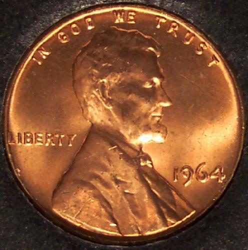 1964 Lincoln Memorial Penny GEM BU #0121