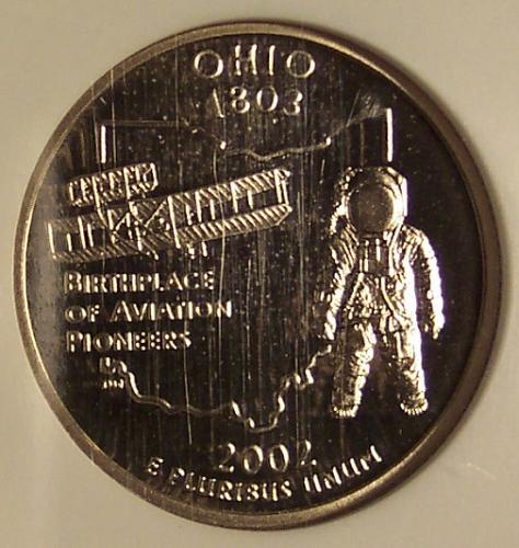 2002-S Clad Proof Ohio Statehood Quarter NGC PF 69 UC #G057