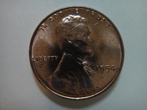 1954 Lincoln Cent MS-64 (Near Gem) Red Brown