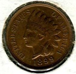 1899   INDIANHEAD  CENT MS64 RB