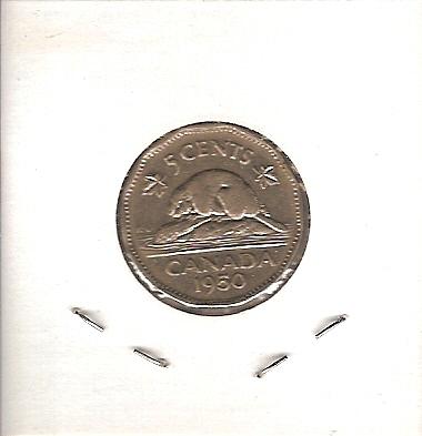 1952 Canada Five Cent