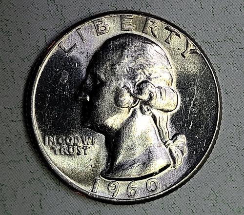 1960 TYPE B Washington Quarter MS-64 (Near Gem) BLAST WHITE!