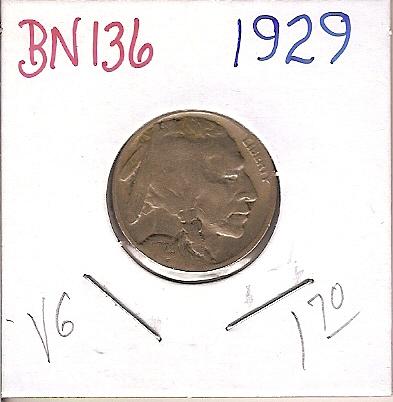 1929 Buffalo Nickel