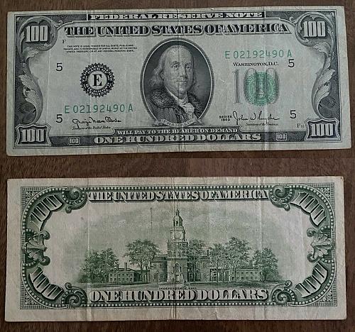 1950 $100 FEDERAL RESERVE NOTE - RICHMOND - VERY NICE DETAIL