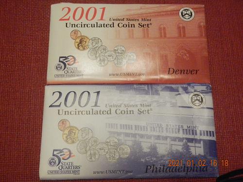 2001 P-D MINT SET Direct from the Mint in OGP