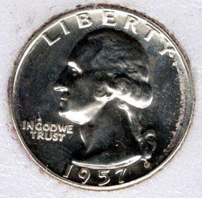 1957 P Washington Quarters -#5b