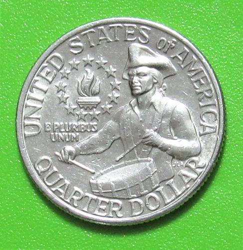 1976 25 Cents - Bicentennial Washington Quarter - Little Drummer Boy