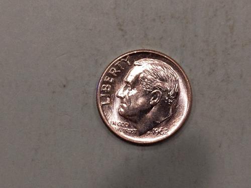 1962 Roosevelt Dime