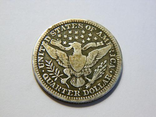 1915-D Silver Barber Quarter