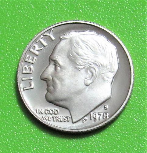 1978-S 10 Cents - Roosevelt Dime - Cameo Proof