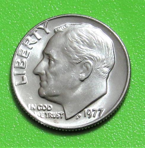 1977 10 Cents - Roosevelt Dime