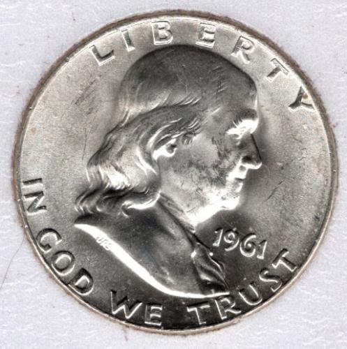 1961 D Franklin Half Dollars -#6b