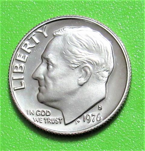 1976-S 10 Cents - Roosevelt Dime - Cameo Proof