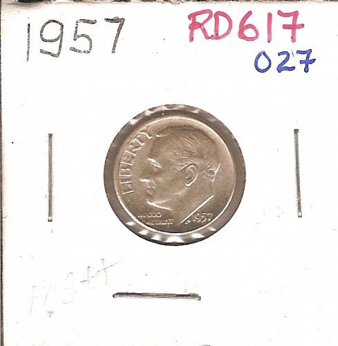 1957 Roosevelt Dime