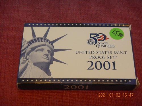 2001 - S US Mint Proof Set OGP