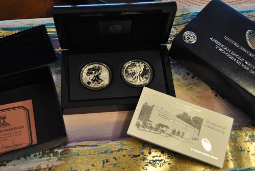 2013 American Eagle West Point Two-Coin Silver Set