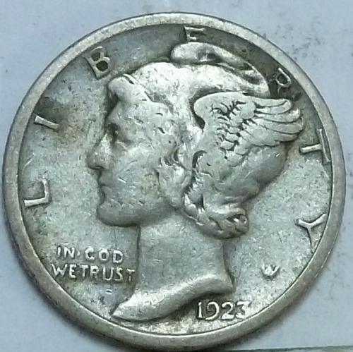 1923-S Extra Fine Mercury Dime   ( N-117)