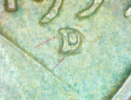 1959d d over d over d ungraded raw Lincoln Cent RPM 1959d-1mm-001