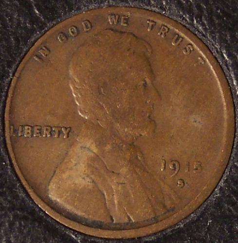 1915-S Lincoln Wheat Back Penny FINE #0283