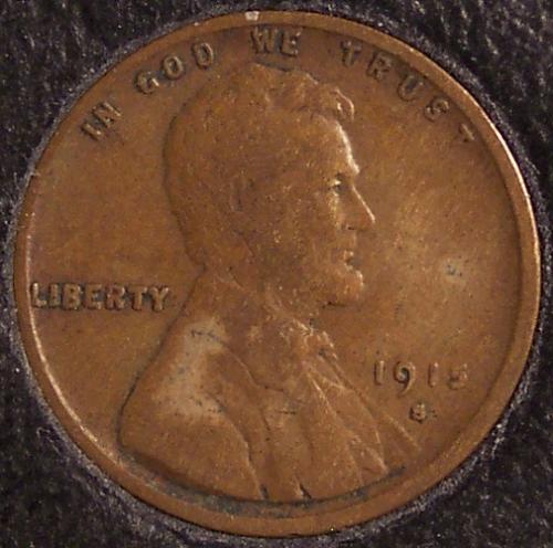 1915-S Lincoln Wheat Back Penny FINE #0283