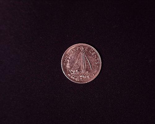 1985 Bahamas 25 Cent Coin
