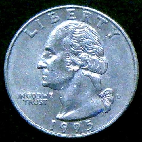 1995 D Washington Quarters Clad Composition. V2P15R4