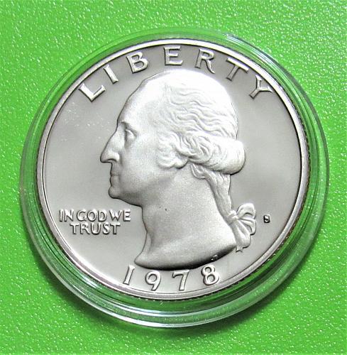 1978-S 25 Cents - Washington Quarter - Cameo Proof