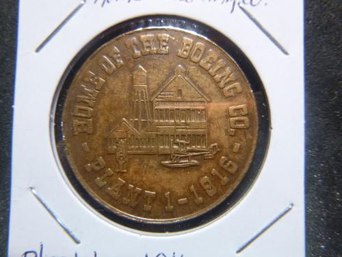 Home of Boeing Company 1916-1966   Plant 1 token coin