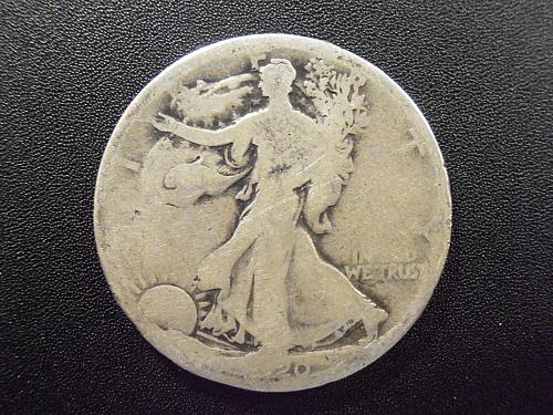 1920 D Walking Liberty Half Dollar, 90% Silver coin (20DEW1)