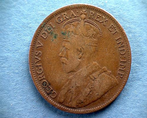 1916 CANADA LARGE CENTS  KING GEORGE V
