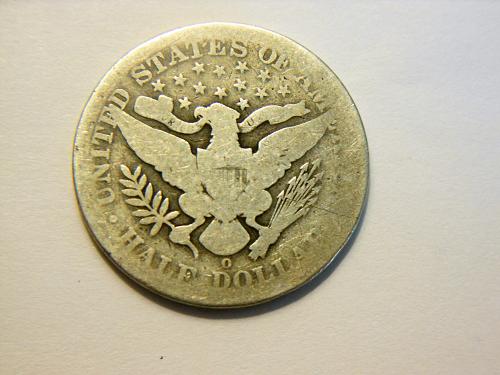 1896-O Silver Barber Half Dollar
