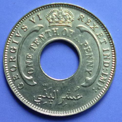 British West Africa 1/10 Penny 1946 km 7