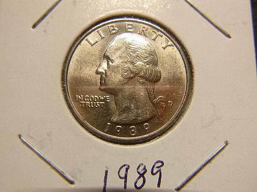 1989 D Washington Quarters Clad Composition