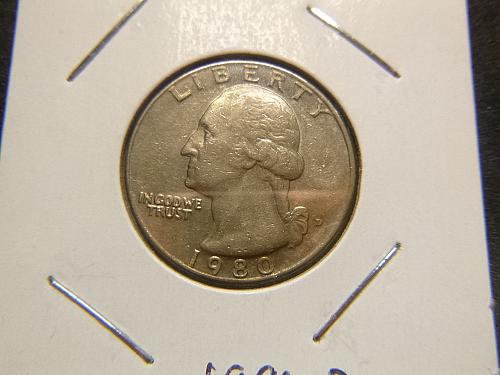 1980 D Washington Quarters Clad Composition