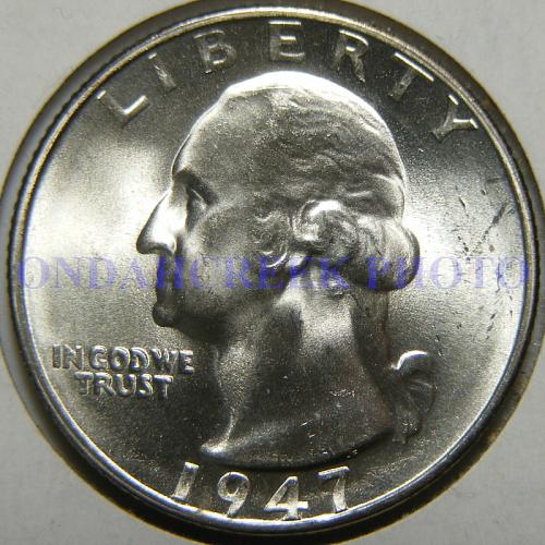 1947-S Washington Quarter FS-501 RPM #1 CHBU+