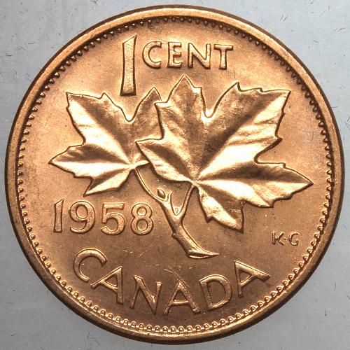 1958 Canada Cent #3