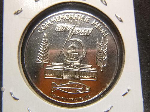 COMMEMORATIVE MEDAL 1889-1964 WASHINGTON STATED DIAMOND JUBILEE